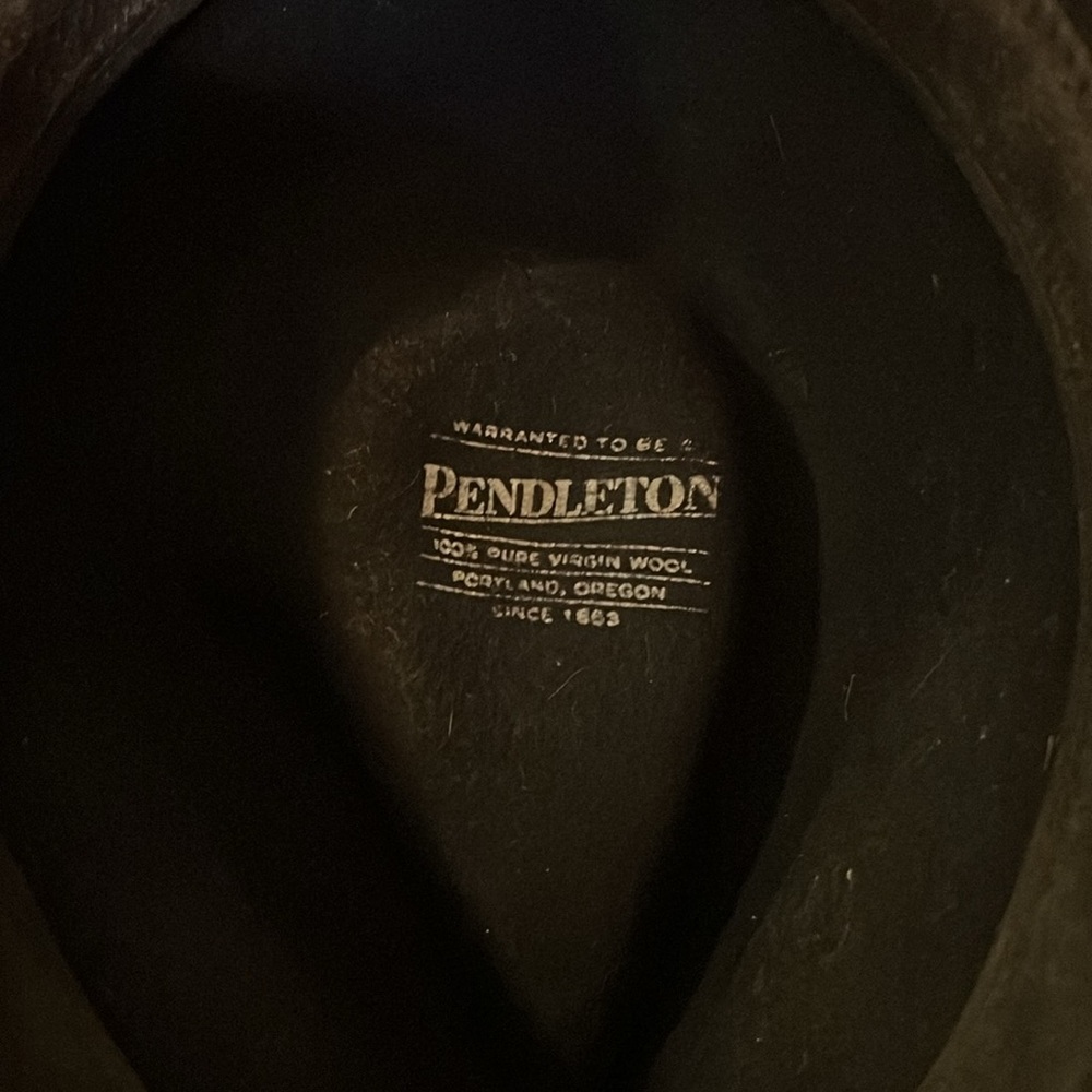 Pendleton Black Wool Outback Hat - image 5